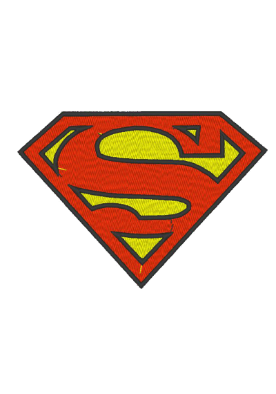 Bordados termocolantes Superman  15X15 CM